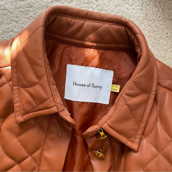 HOUSE OF SUNNY MIDCENTURY QUILTED SHIRT JACKET - Picture 7 of 14